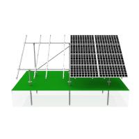 Комплект установки 12-ти солнечных батарей на землю ( 2 ряда ног)